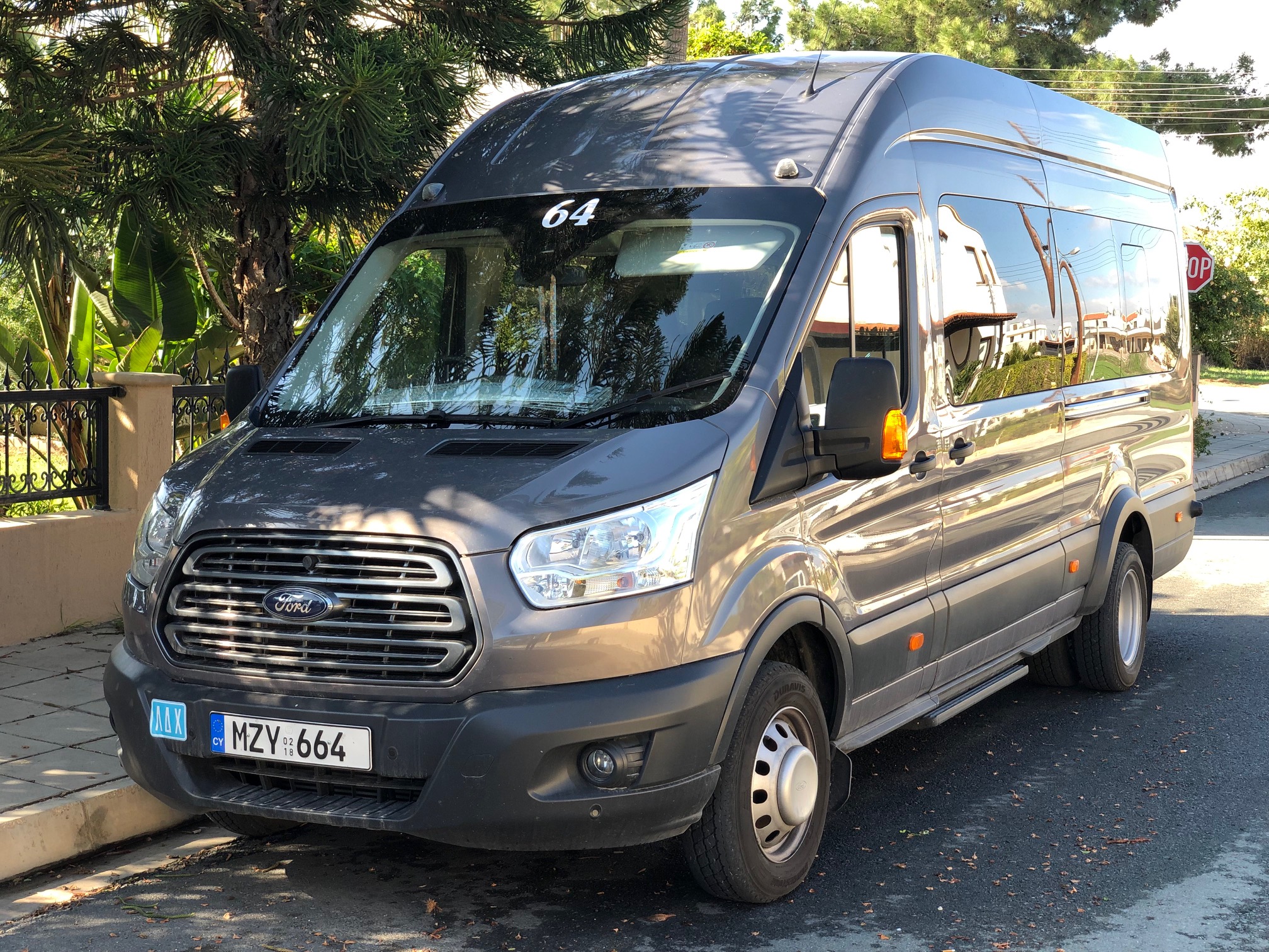Ford Transit 17-seater minibus for group transport in Cyprus